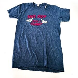 NEW This Guy Needs A Claw Gray Drinking T-Shirt Men's Small Original $35 Price